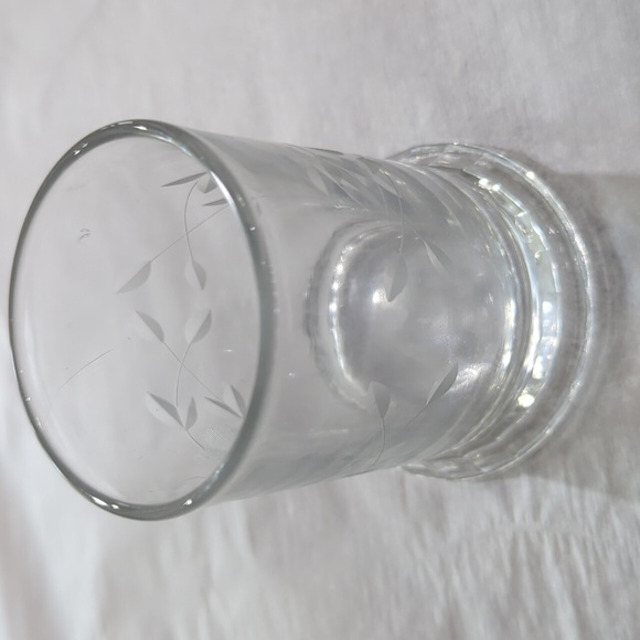 Small etched glass cigarette holder , Spooner, vase - Picture 6 of 6